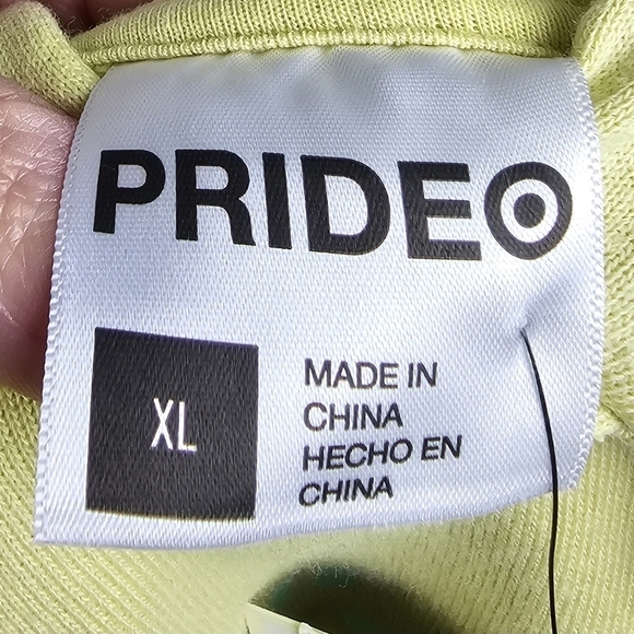 Womens Oversized Cropped Hooded Sweatshirt 'not a phase' Spring Yellow/Green - Picture 12 of 14